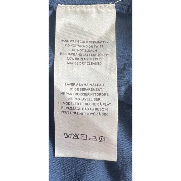 Free People Women's Blue Remember Me Embroidered Lace Mini Dress Open Back Large - Picture 8 of 14